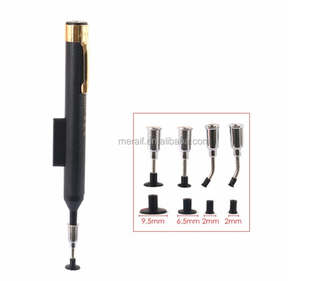 LP200 vacuum pen Anti-satic IC Pick-up Vacuum Sucker Pen + 2 Suction Headers for BGA SMD Work Reballing Aids