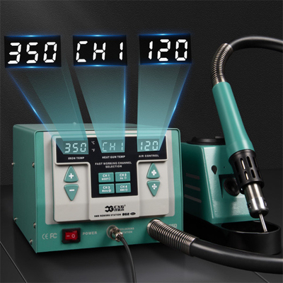 CXG 862 1500W Soldering And Desoldering master 2in1 Eddy Current Programming Desoldering station Hot Air Gun Solder Iron Rework